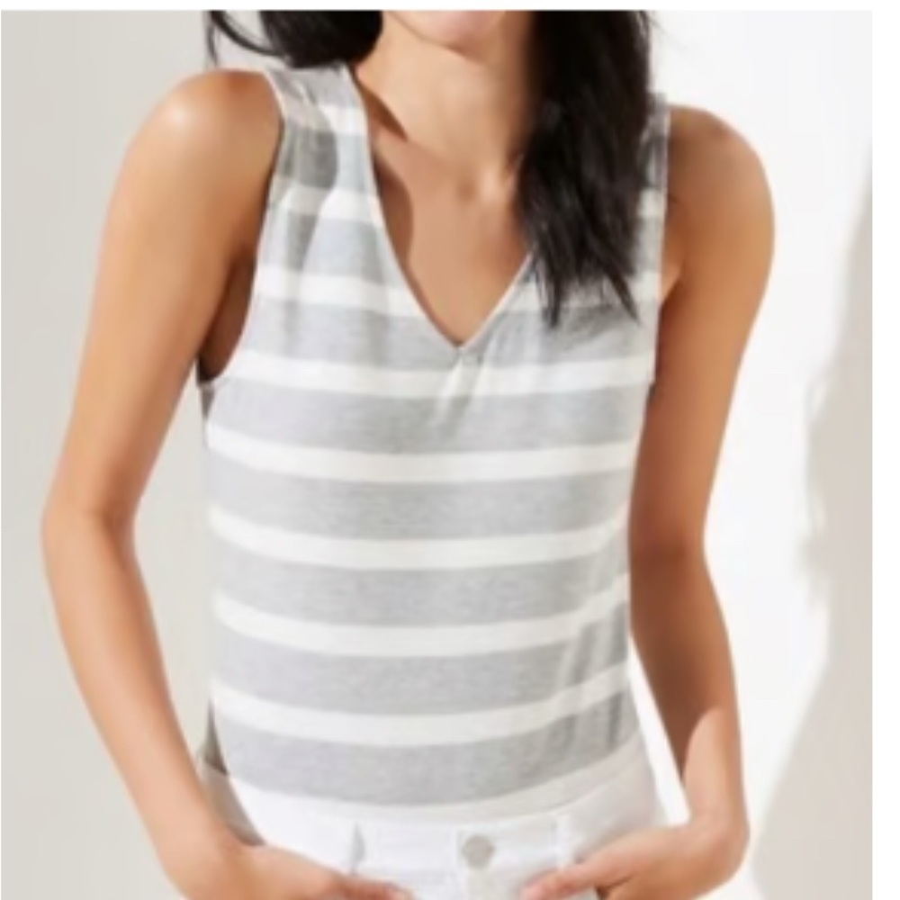 Loft sleeveless striped bodysuit size XS NWOT